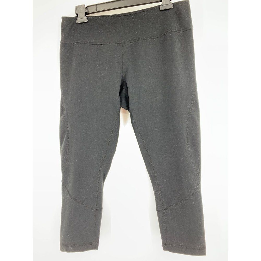 Zella women’s crop legging black large Stretch 1684 GUC